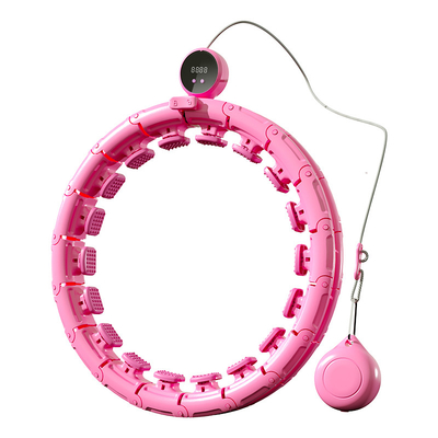 ABS PVC PP Smart Counting Hula Hoop ، حزام لياقة بطن قابل للتعديل