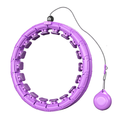 ABS PVC PP Smart Counting Hula Hoop ، حزام لياقة بطن قابل للتعديل