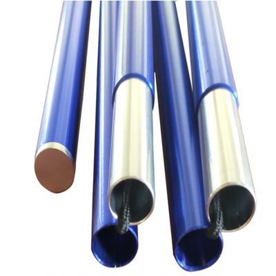 19mm قابل للتعديل التخييم القطب القطب سبائك الألومنيوم 6061/7075