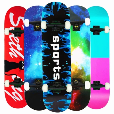 الكربون الصلب محامل عجلات لوح التزلج Longboard الطباعة نقل الحرارة